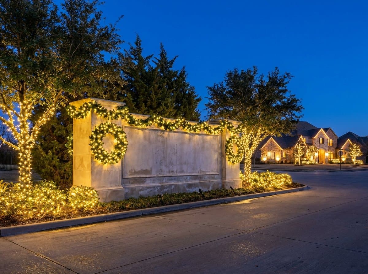 A North Texas home with hoa & neighborhood lighting